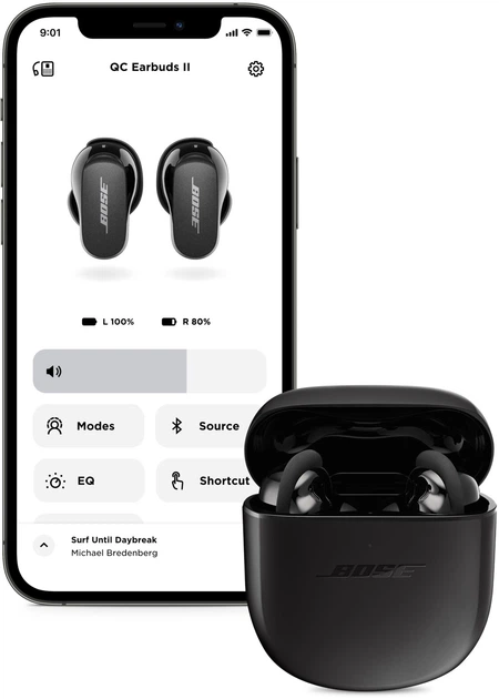 Słuchawki Bose QuietComfort Earbuds II Triple 870730-0010 Triple Black (17817838320) - obraz 13