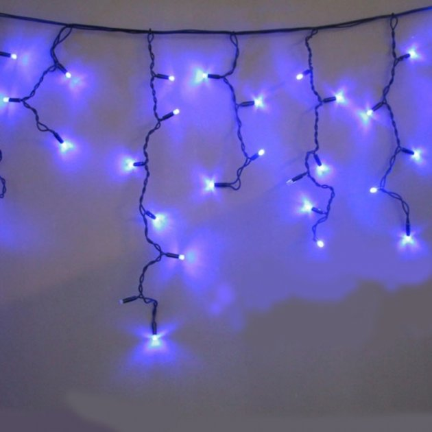 Уличная светодиодная гирлянда бахрома Magnetic 3.3-B-2 120LED 5 метров, цвет свечения Синий, с соединителем, IP65 - изображение 3