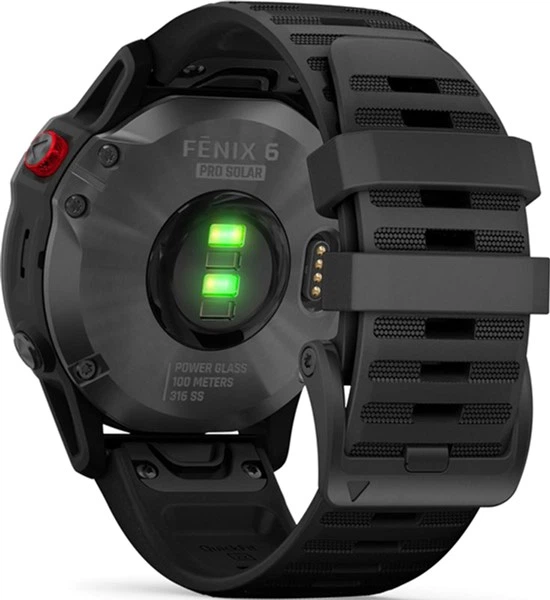 Спортивний годинник Garmin Fenix 6 Pro Solar Edition Slate Gray With Black Band (010-02410-15) - Фото 4 Спортивний годинник Garmin Fenix 6 Pro Solar Edition Slate Gray With Black Band (010-02410-15) - зображення 4