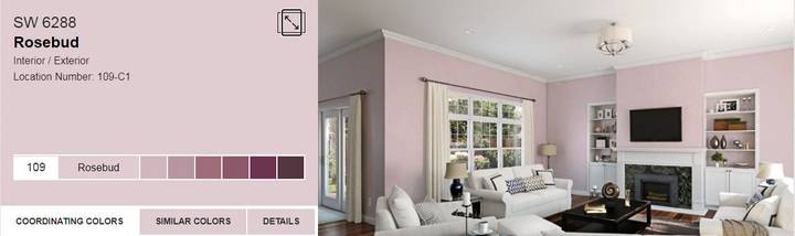 Тестер тонованої фарби DV Avalon Flat Enamel акрил-латексна глибокоматова colorpaint 0.25 л (SW 6288 Rosebud_test) - зображення 2