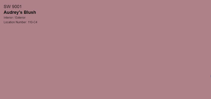 Тестер тонованої фарби DV Avalon Flat Enamel акрил-латексна глибокоматова colorpaint 0.25 л (SW 9001 Audrey's Blush_test) - зображення 1