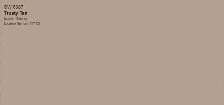 Тестер тонованої фарби DV Avalon Flat Enamel акрил-латексна глибокоматова colorpaint 0.25 л (SW 6087 Trusty Tan_test) - зображення 1