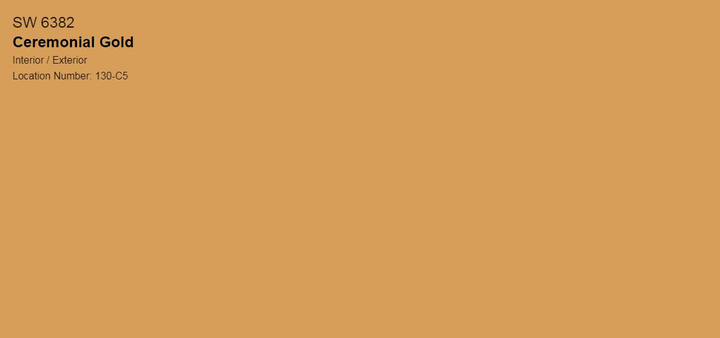 Тестер тонованої фарби DV Avalon Flat Enamel акрил-латексна глибокоматова colorpaint 0.25 л (SW 6382 Ceremonial Gold_test) - зображення 1