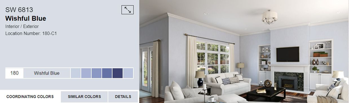 Тестер тонованої фарби DV Avalon Flat Enamel акрил-латексна глибокоматова colorpaint 0.25 л (SW 6813 Wishful Blue_test) - зображення 2