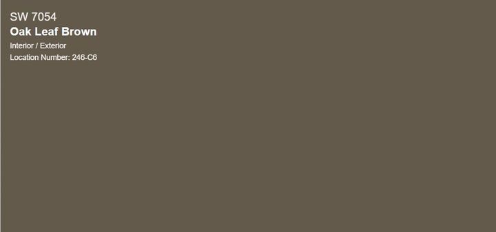 Тестер тонованої фарби DV Avalon Flat Enamel акрил-латексна глибокоматова colorpaint 0.25 л (SW 7054 Oak Leaf Brown_test) - зображення 1