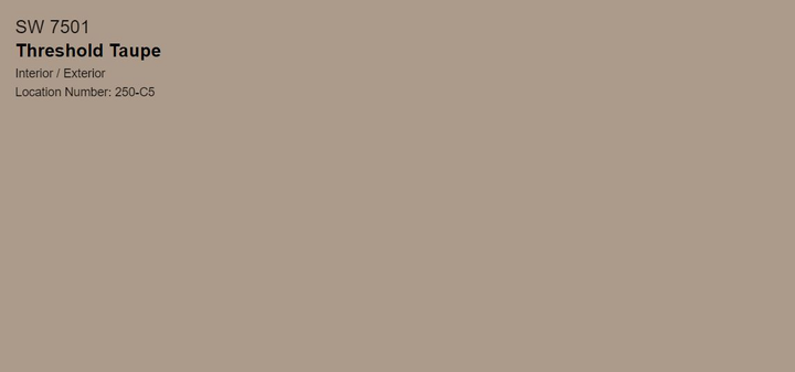 Тестер тонованої фарби DV Avalon Flat Enamel акрил-латексна глибокоматова colorpaint 0.25 л (SW 7501 Threshold Taupe_test) - зображення 1