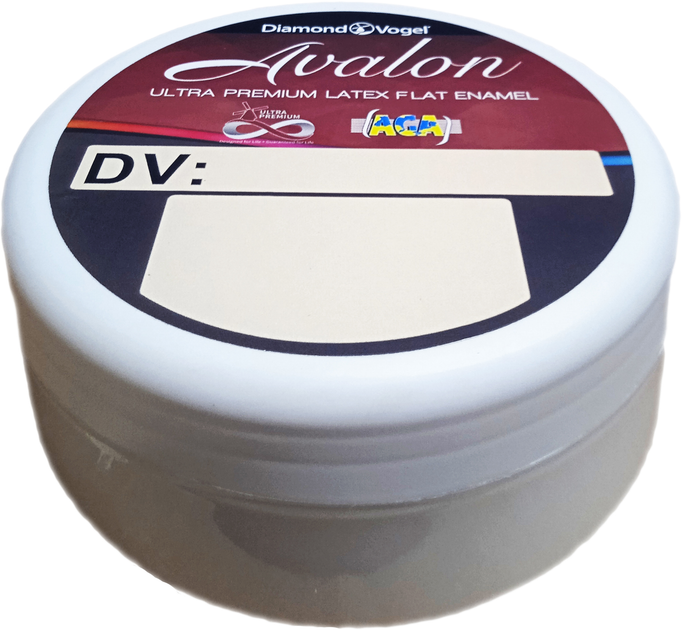 Тестер тонованої фарби DV Avalon Flat Enamel акрил-латексна глибокоматова colorpaint 0.25 л (SW 6203 Spare White_test) - зображення 2