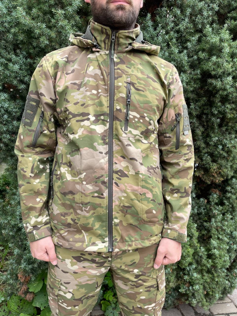 Куртка чоловіча тактична на флісі Мультикам Туреччина ВСУ (ЗСУ) M 8961 хакі - зображення 1