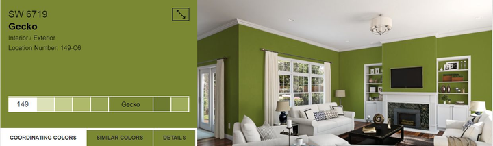 Тестер тонованої фарби DV Avalon Flat Enamel акрил-латексна глибокоматова colorpaint 0.25 л (SW 6719 Gecko_test) - зображення 2