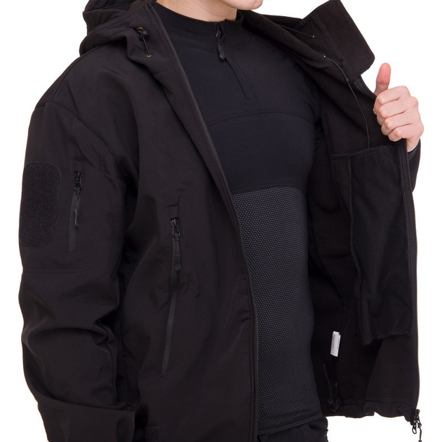 Куртка военная тактическая флисовая мужская теплая SP-Sport ZK-20 размер XXL черный - изображение 2