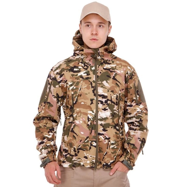 Куртка военная тактическая флисовая мужская теплая SP-Sport ZK-20 размер XXXL камуфляж Multicam - изображение 1