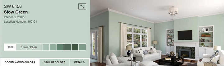 Тестер тонованої фарби DV Avalon Flat Enamel акрил-латексна глибокоматова colorpaint 0.25 л (SW 6456 Slow Green_test) - зображення 2