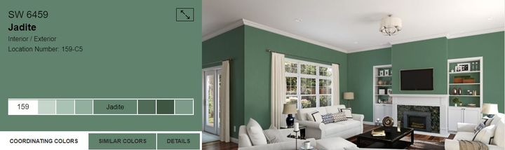 Тестер тонованої фарби DV Avalon Flat Enamel акрил-латексна глибокоматова colorpaint 0.25 л (SW 6459 Jadite_test) - зображення 2