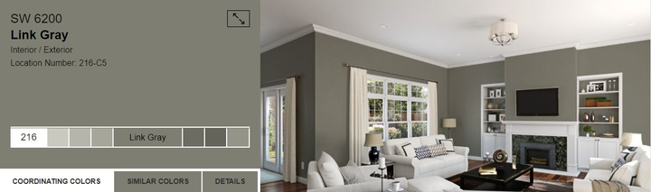 Тестер тонованої фарби DV Avalon Flat Enamel акрил-латексна глибокоматова colorpaint 0.25 л (SW 6200 Link Gray_test) - зображення 2