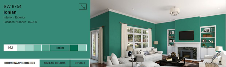 Тестер тонованої фарби DV Avalon Flat Enamel акрил-латексна глибокоматова colorpaint 0.25 л (SW 6754 Ionian_test) - зображення 2