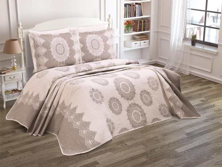 Покрывало жаккардовое 240*260 с наволочками 50х70 (TM Moda Box) Ahzen ...