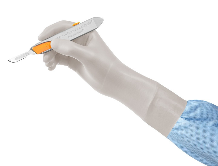 Перчатки хирургические неопудренные латексные с увлажнителем Ansell GAMMEX Latex Moisturizing размер 8,0 - изображение 2