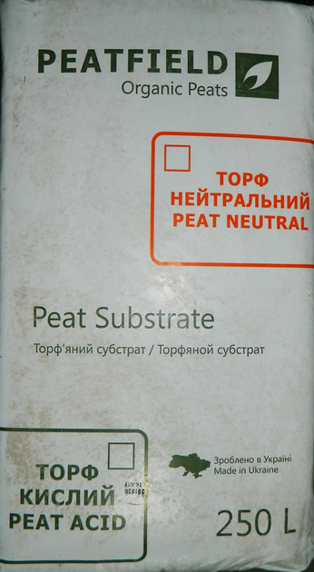 Торф кислый PEATFIELD PLS 250 л pH2.8-3.8 – купить онлайн на ROZETKA