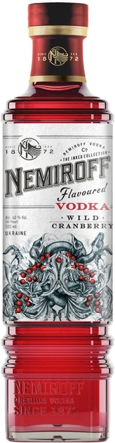 Настоянка Nemiroff Wild Cranberry De Luxe FV 0.5 л 40% (4820181425999) - зображення 1