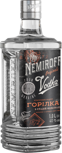 Горілка Nemiroff Оригінал 1 л 40% (4820181420635) - зображення 3