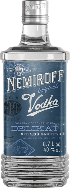 Горілка Nemiroff Делікат М'яка 0.7л 40% (4820181420444) - зображення 1