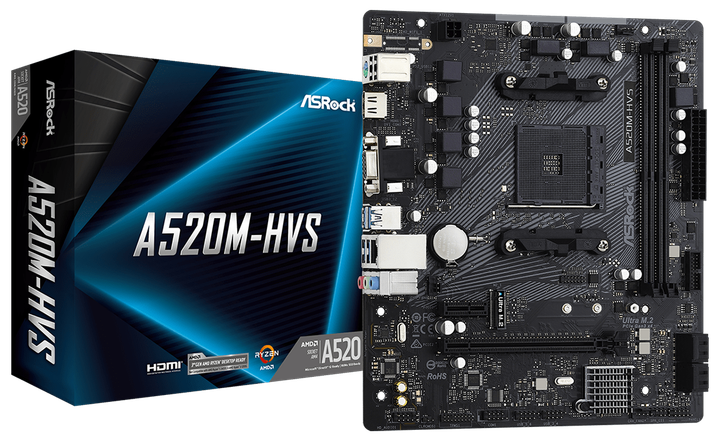 Płyta główna ASRock A520M-HVS (sAM4, AMD A520, PCI-Ex16) - obraz 5