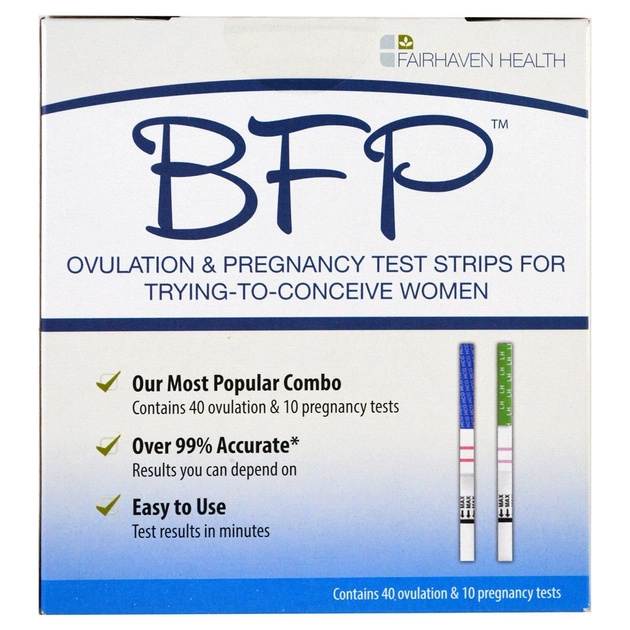 Тести на вагітність та овуляцію, Ovulation & Pregnancy Test Strips, Fairhaven Health, 40 та 10 шт (FHH-00051) - зображення 1
