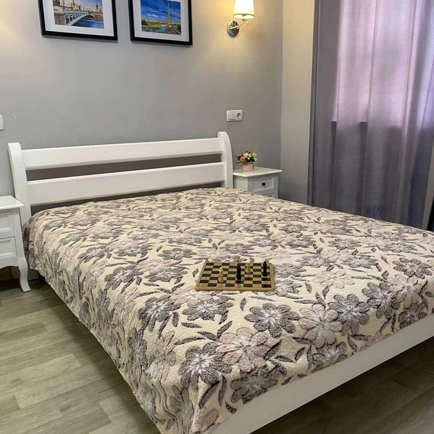 Плед покрывало одеяло из микрофибры двуспальный 180х200 см (473672-Prob) Цветы - Фото 3 Плед покрывало одеяло из микрофибры двуспальный 180х200 см (473672-Prob) Цветы - изображение 3