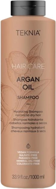 Акція на Зволожуючий аргановий шампунь для волосся Lakme Teknia Argan Oil Shampoo 1 л від Rozetka