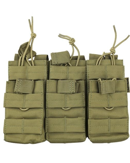 Підсумок під магазини АК KOMBAT UK Triple DUO Mag Pouch, койот 25 x 14 x 4,5 - зображення 2