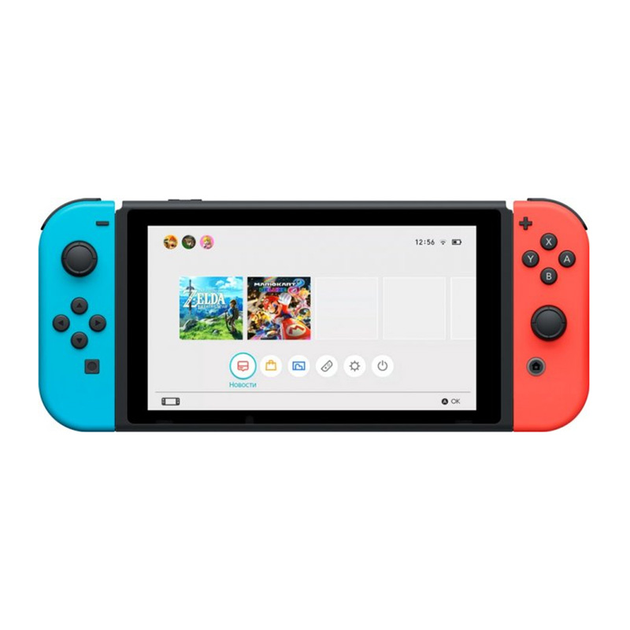 Nintendo Switch Nintendo Switch HAD-S-KABAH Игровая консоль Nintendo Switch V2 Red/Blue (HAD-S-KABAH