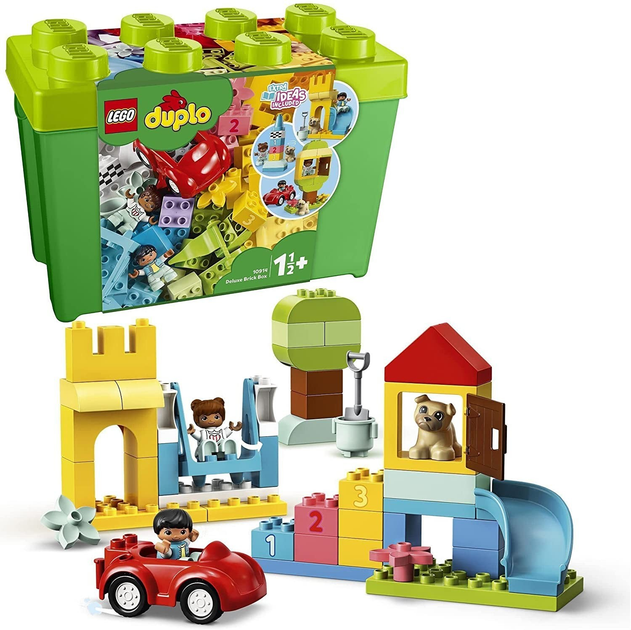 Конструктор Lego Duplo Большая коробка с кубиками DELUXE 85 деталей ...