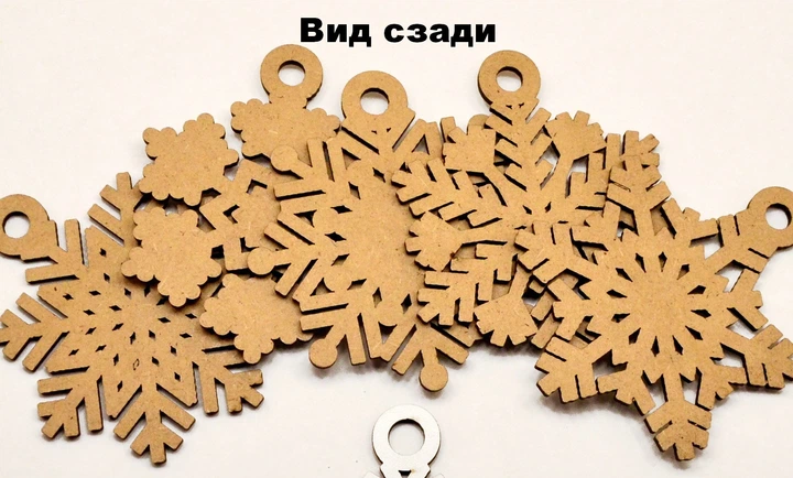 Блестящая Елочная Игрушка Снежинка 1 шт Новогоднее Деревянное Ёлочное Украшение на Елку с Блестками Глиттер Золото 1 - Фото 2 Блестящая Елочная Игрушка Снежинка 1 шт Новогоднее Деревянное Ёлочное Украшение на Елку с Блестками Глиттер Золото 1 - изображение 2