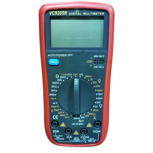 Цифровой мультиметр WOW VC9205N Профессиональный тестер вольтметр Красный - изображение 3