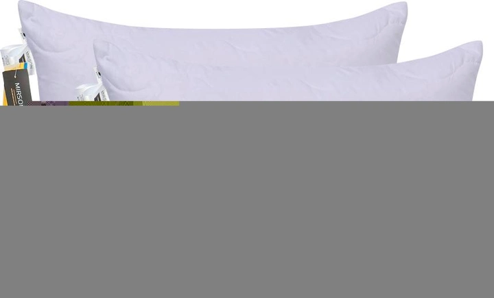 Акція на Набір вовняних подушок MirSon Eco Light №9023 середніх 50х70 см 2 шт Gray від Rozetka