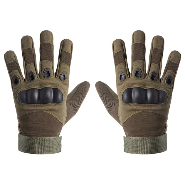 Тактичні рукавички повнопалі VDAR Олива XL (1011) - зображення 1