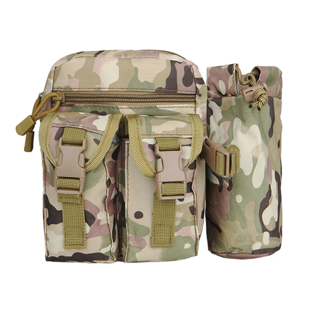 Сумка тактична на пояс AOKALI Outdoor A33 4L (Camouflage CP) військова спортивна з кишенями на блискавці TR_5364-42653 - зображення 1