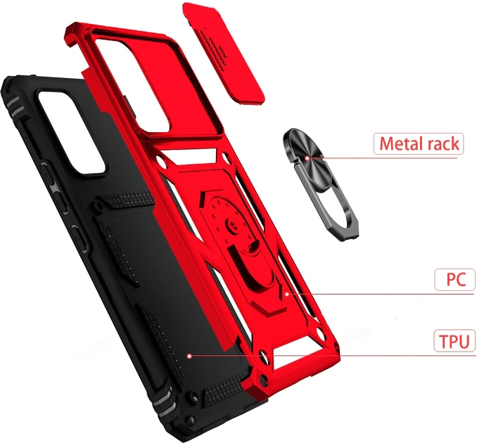 Чехол для смартфона Samsung Galaxy A13 5G SM-A136/A04s SM-A047 BeCover Military Red (BC_708214) - изображение 5