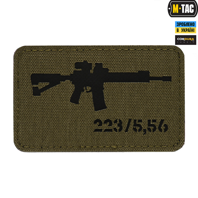 Нашивка M-Tac AR-15 Laser Cut Ranger Green/Black (00-00009173) - изображение 1