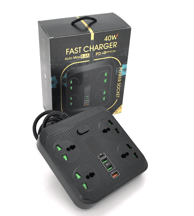 Сетевой фильтр TB-Т18, 4 розетки + 2 USB+ PD, 2 м, сечение 3х0,75мм, 3000W, Black - Фото 2 Сетевой фильтр TB-Т18, 4 розетки + 2 USB+ PD, 2 м, сечение 3х0,75мм, 3000W, Black - изображение 2