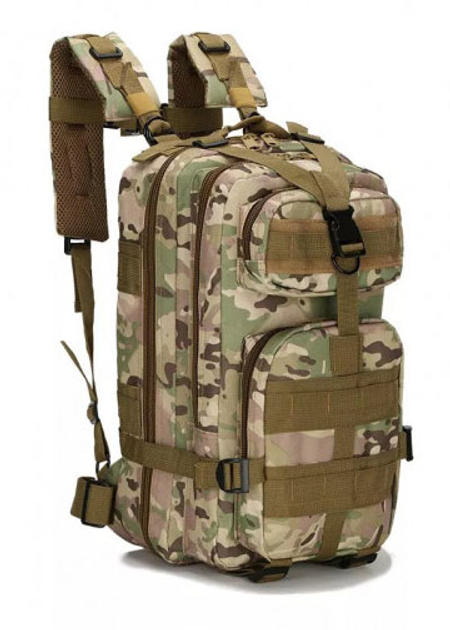 Рюкзак тактический WS-backpack 35 л трехдневный мультикам (армейский, штурмовой для ВСУ) WS-2809-MK - изображение 1