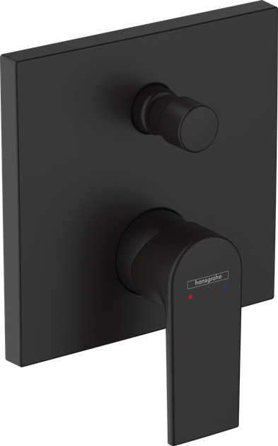Змішувач Hansgrohe Vernis Shape прихованого монтажу для ванни/душу верхня частина Matt Black 71468670 - Фото 1 Змішувач Hansgrohe Vernis Shape прихованого монтажу для ванни/душу верхня частина Matt Black 71468670 - зображення 1