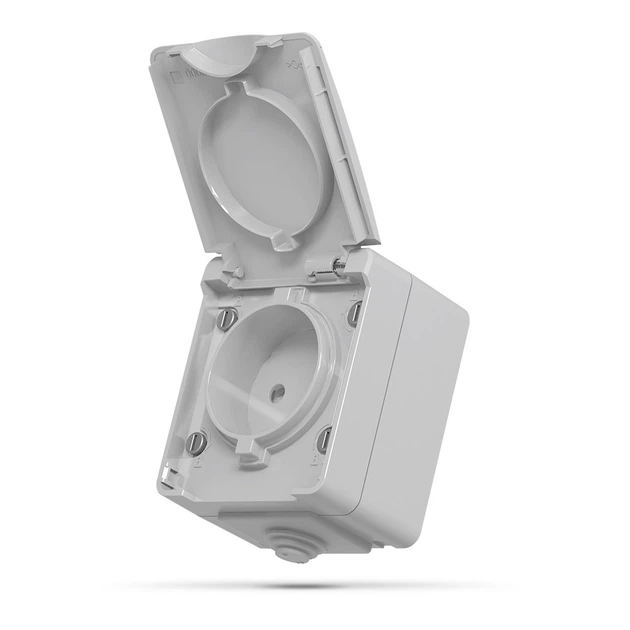 Розетка внешняя одинарная Videx Binera IP65 серая - изображение 6