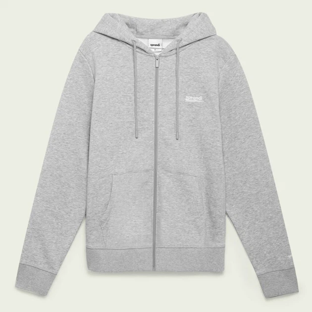 Bluza męska rozpinana streetwear z kapturem Sprandi SS21-BLM005 L Szara (5903698655642) - obraz 3