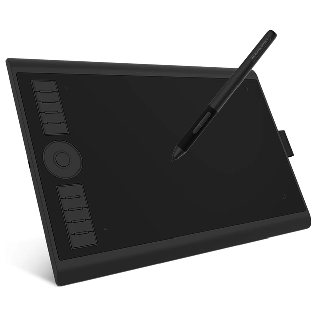 Графічний планшет GAOMON M10K PRO, 10x6.25", 8192 рівні натискання, чорний - Фото 1 Графічний планшет GAOMON M10K PRO, 10x6.25", 8192 рівні натискання, чорний - зображення 1