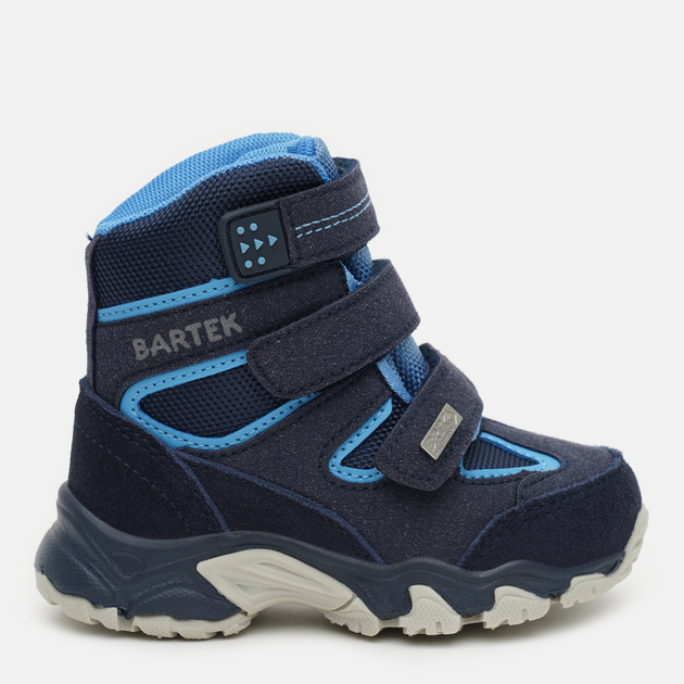 Акція на Дитячі зимові черевики для хлопчика Bartek 14656003 27 Темно-сині від Rozetka