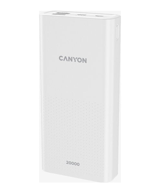 Павербанк Canyon PB-2001 20000 mAh Powerbank White – фото, відгуки ...