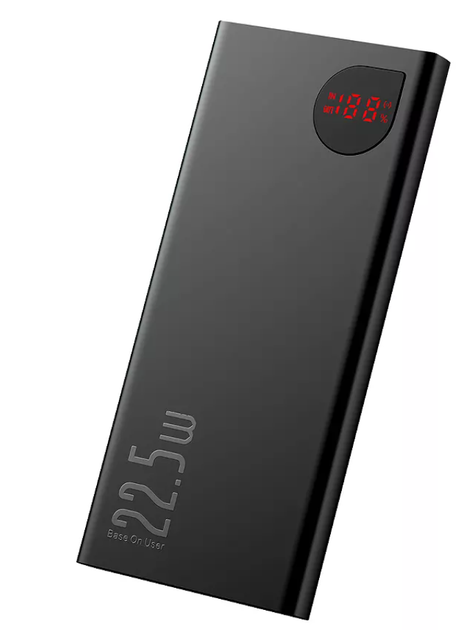 УМБ Павербанк, внешний аккумулятор Baseus Adaman Metal Digital Display Power Bank 20000mAh 22.5W (PPAD000101) - изображение 2