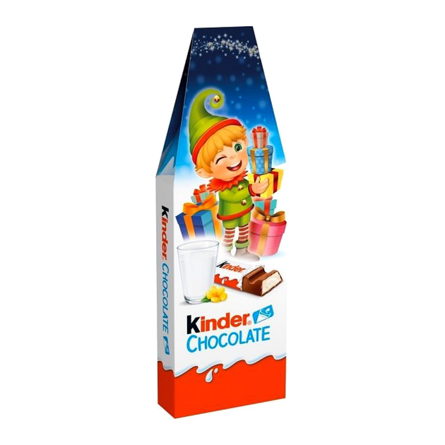Новогодний набор Киндер шоколад Эльф Kinder Chocolate 16 батончиков 200 ...