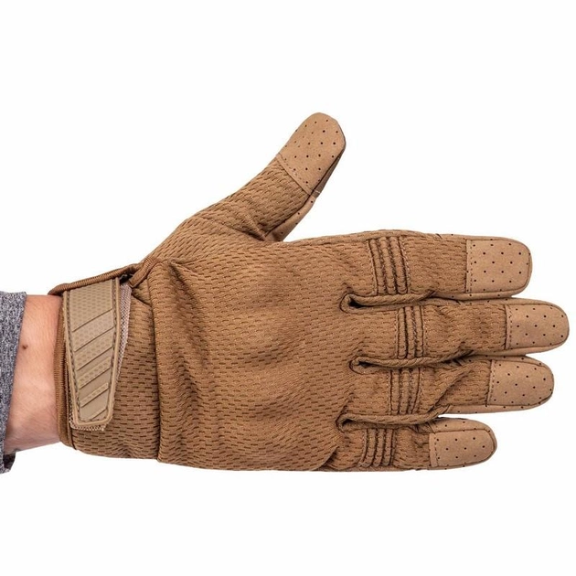 Прочные защитные тактические перчатки с закрытыми пальцами Перчатки для военных ZEPMA Хаки (BC-8816) XL - изображение 2